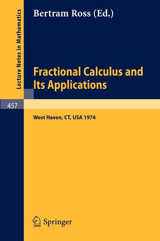 Front cover_Fractional Calculus and Its Applications