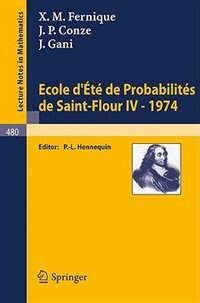 Front cover_Ecole d'Ete de Probabilites de Saint-Flour IV, 1974