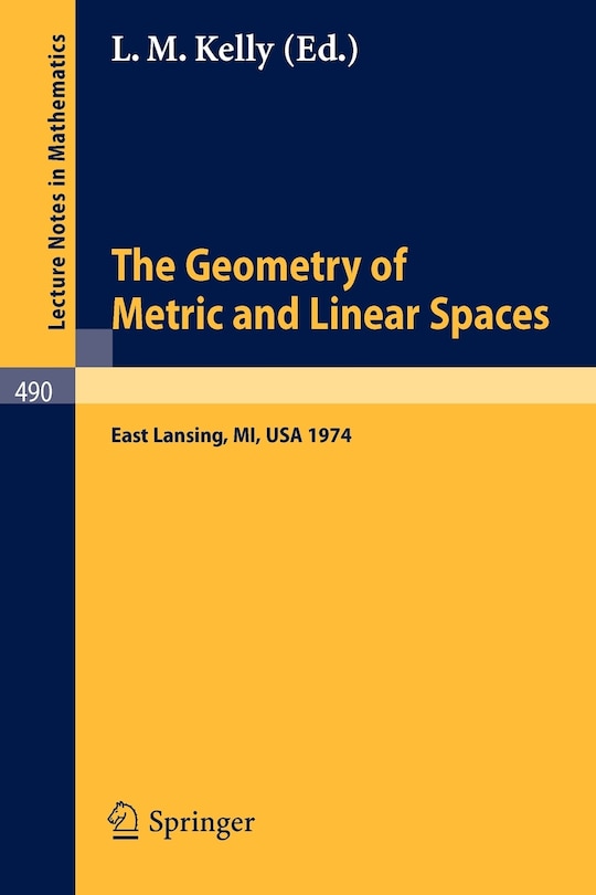 Couverture_The Geometry of Metric and Linear Spaces