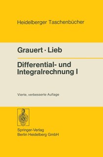 Front cover_Differential- und Integralrechnung I