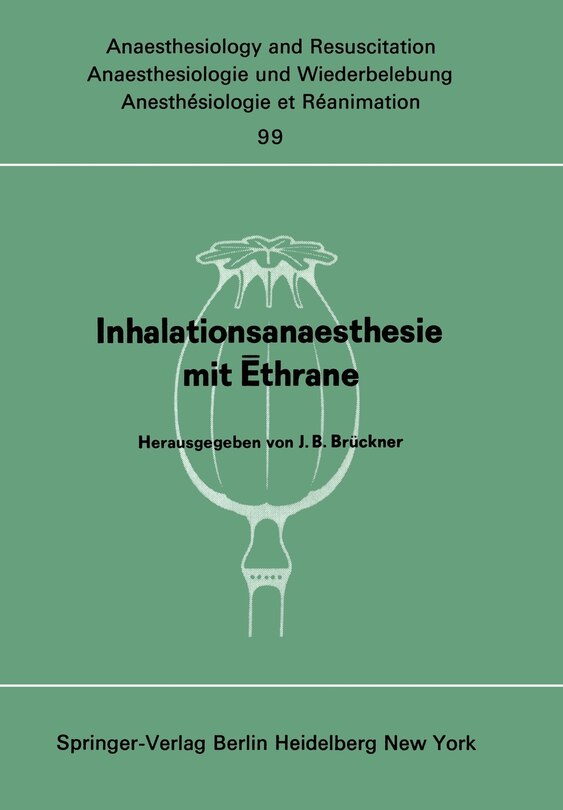 Front cover_Inhalationsanaesthesie mit Ēthrane