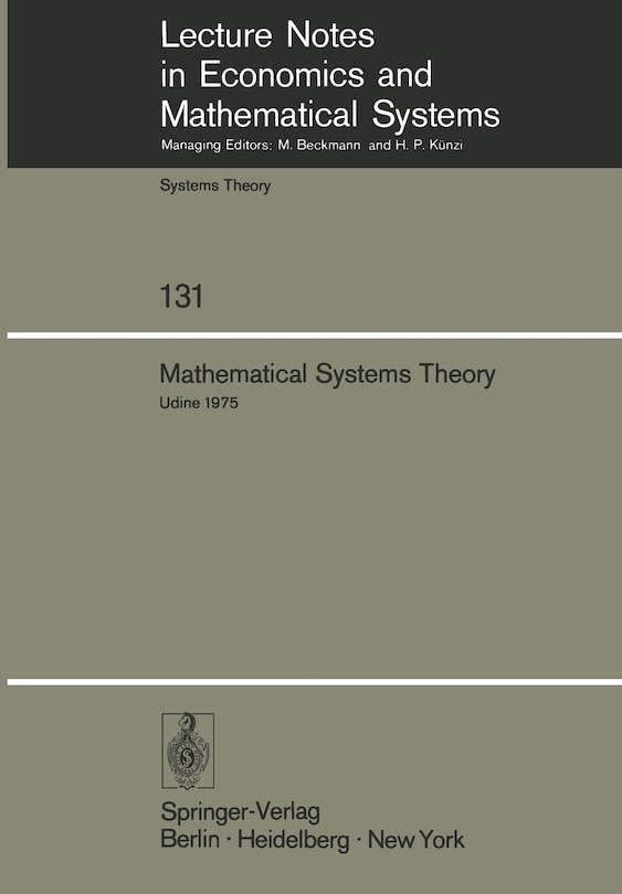 Couverture_Mathematical Systems Theory