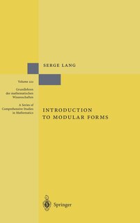 Front cover_Introduction To Modular Forms