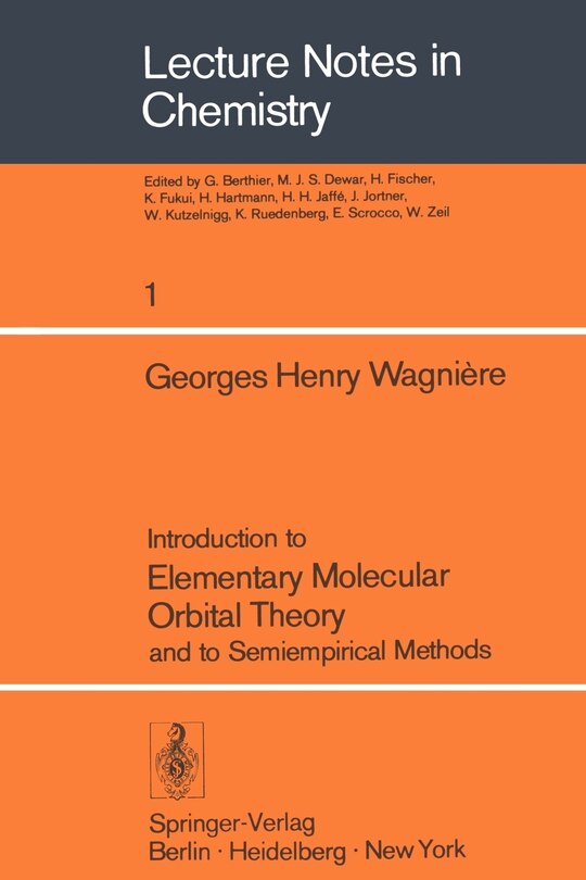 Front cover_Introduction to Elementary Molecular Orbital Theory and to Semiempirical Methods