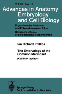 Front cover_The Embryology of the Common Marmoset