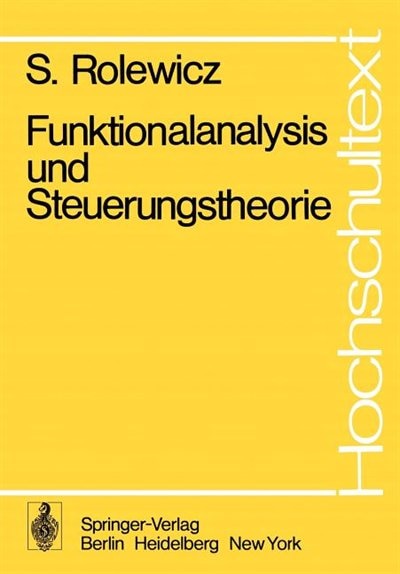 Front cover_Funktionalanalysis und Steuerungstheorie