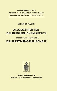 Front cover_Allgemeiner Teil des bürgerlichen Rechts