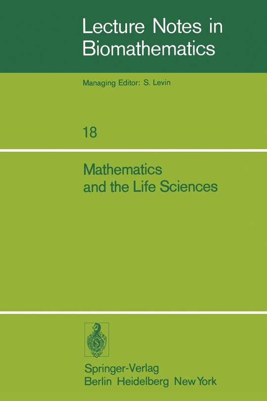 Couverture_Mathematics and the Life Sciences