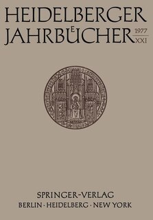 Front cover_Heidelberger Jahrbücher