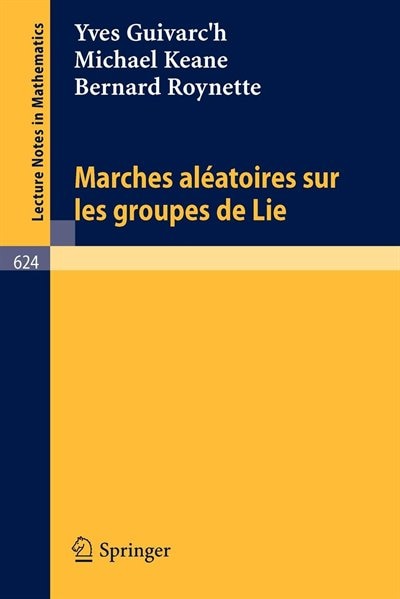 Front cover_Marches Aleatoires sur les Groupes de Lie