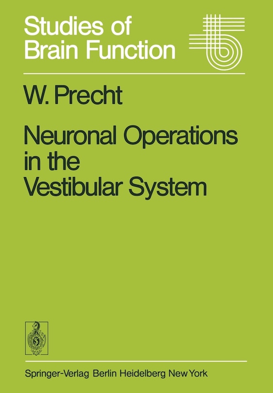 Couverture_Neuronal Operations in the Vestibular System
