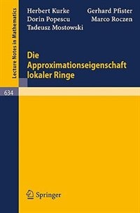 Front cover_Die Approximationseigenschaft lokaler Ringe