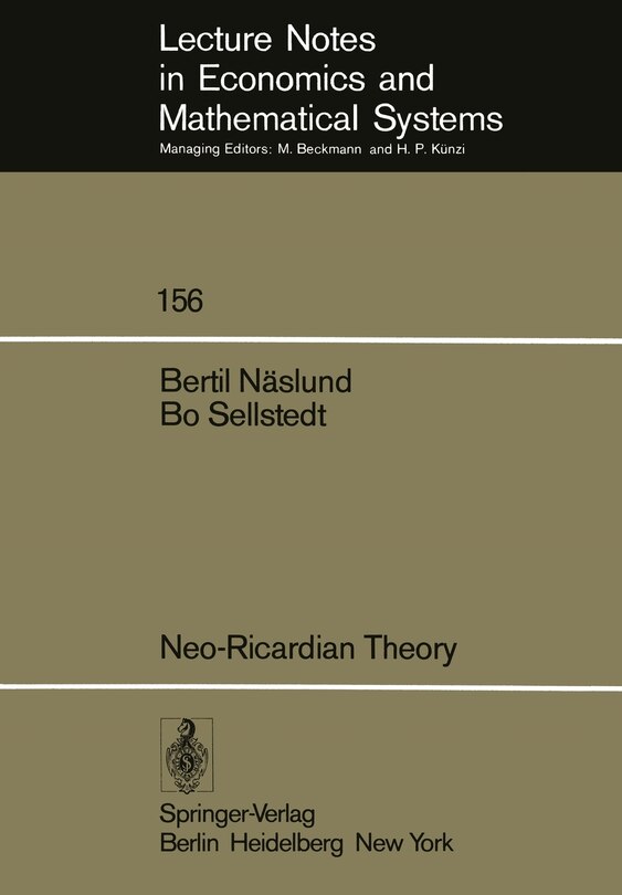 Front cover_Neo-Ricardian Theory