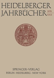 Front cover_Heidelberger Jahrbücher