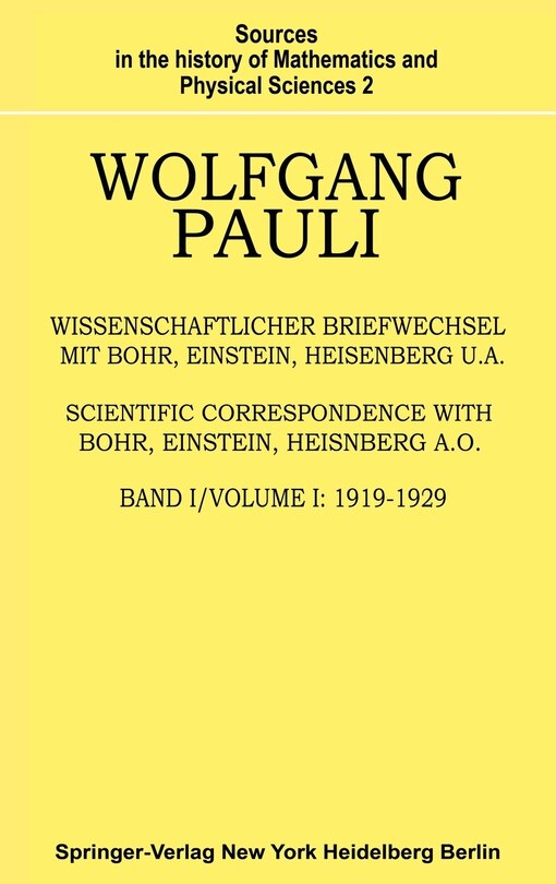 Front cover_Wissenschaftlicher Briefwechsel Mit Bohr, Einstein, Heisenberg U.A.