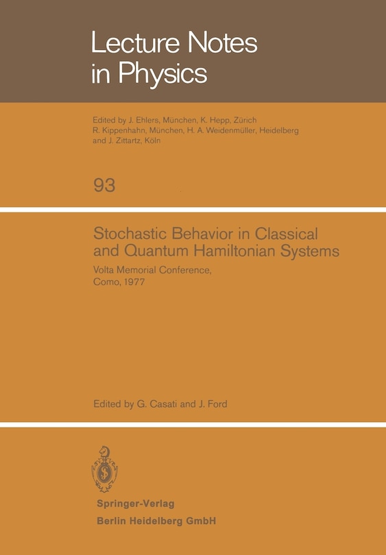 Couverture_Stochastic Behavior in Classical and Quantum Hamiltonian Systems