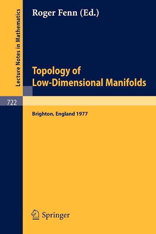 Front cover_Topology of Low-Dimensional Manifolds