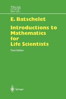 Front cover_Introduction To Mathematics For Life Scientists