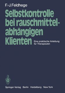 Front cover_Selbstkontrolle bei rauschmittelabhängigen Klienten