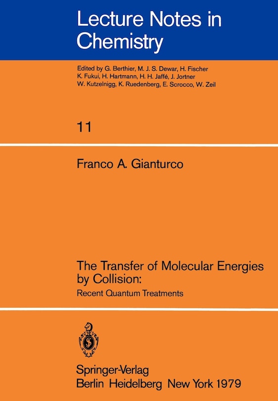 Couverture_The Transfer of Molecular Energies by Collision: Recent Quantum Treatments