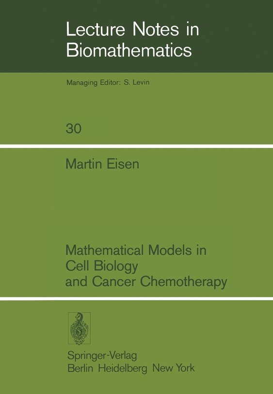 Couverture_Mathematical Models in Cell Biology and Cancer Chemotherapy