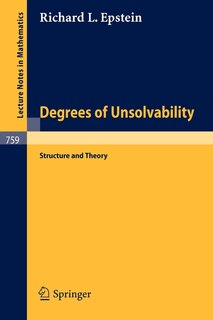 Front cover_Degrees of Unsolvability
