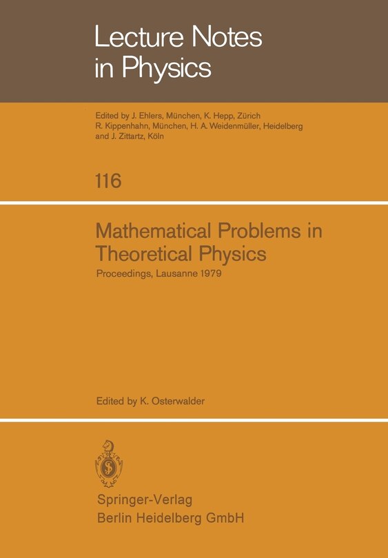 Front cover_Mathematical Problems in Theoretical Physics
