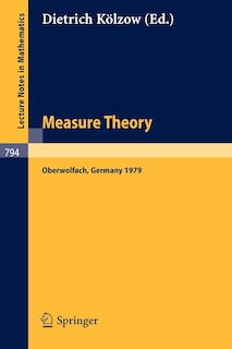 Front cover_Measure Theory Oberwolfach 1979