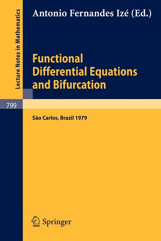 Front cover_Functional Differential Equations and Bifurcation