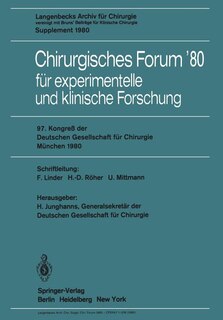 Front cover_Chirurgisches Forum'80