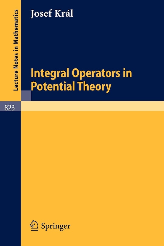 Front cover_Integral Operators in Potential Theory