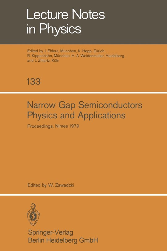Front cover_Narrow Gap Semiconductors Physics and Applications