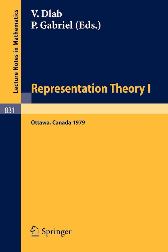 Front cover_Representation Theory I