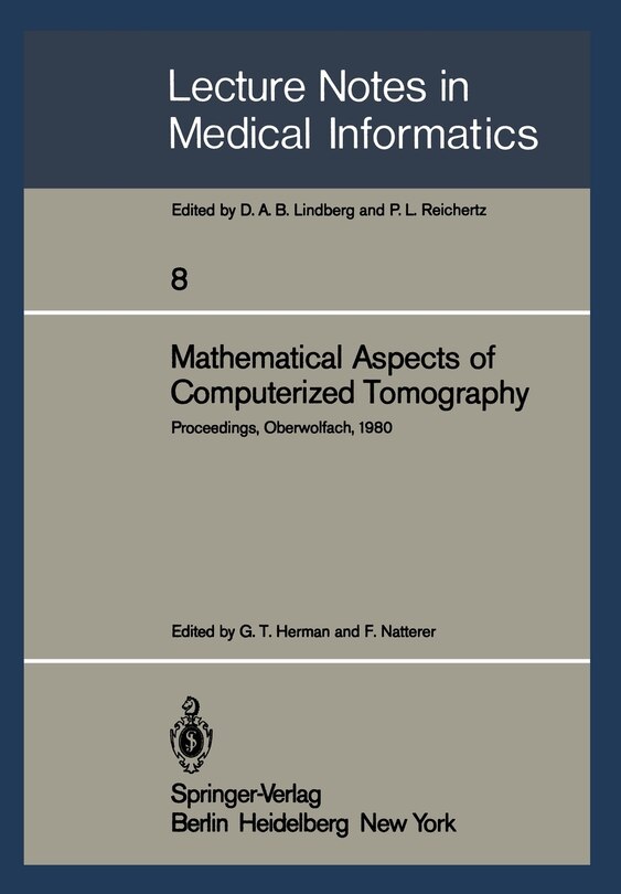 Front cover_Mathematical Aspects of Computerized Tomography