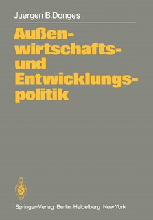 Front cover_Außenwirtschafts- und Entwicklungspolitik