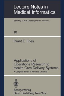 Front cover_Applications of Operations Research to Health Care Delivery Systems