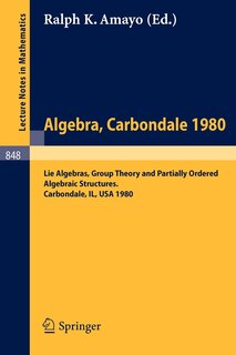 Front cover_Algebra. Carbondale 1980.