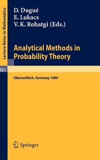 Couverture_Analytical Methods in Probability Theory