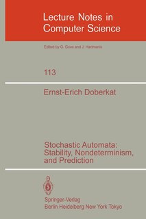 Couverture_Stochastic Automata: Stability, Nondeterminism and Prediction