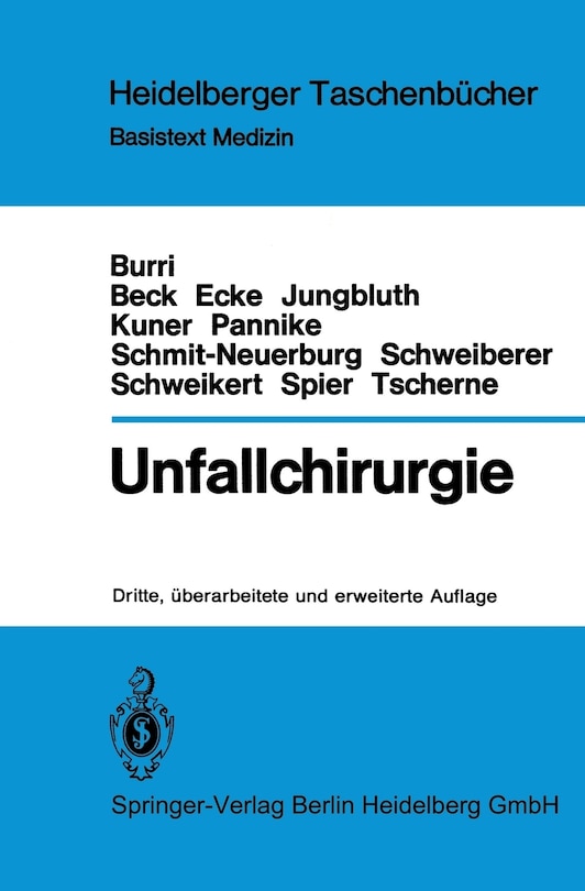 Front cover_Unfallchirurgie