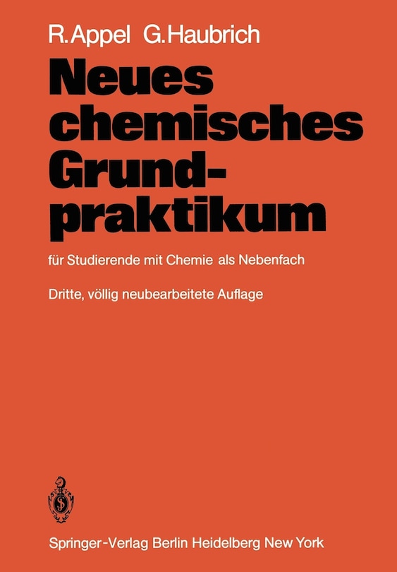 Front cover_Neues Chemisches Grundpraktikum