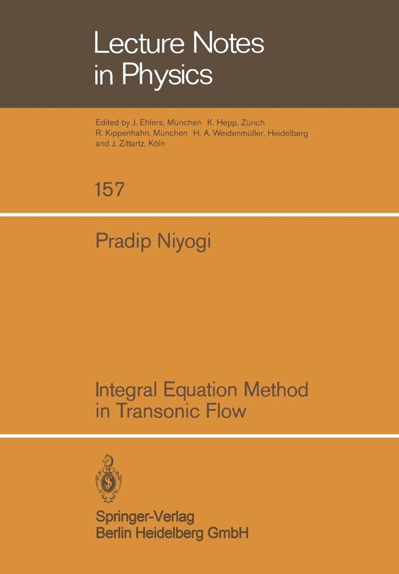 Couverture_Integral Equation Method In Transonic Flow