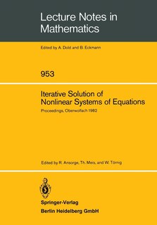 Couverture_Iterative Solution of Nonlinear Systems of Equations