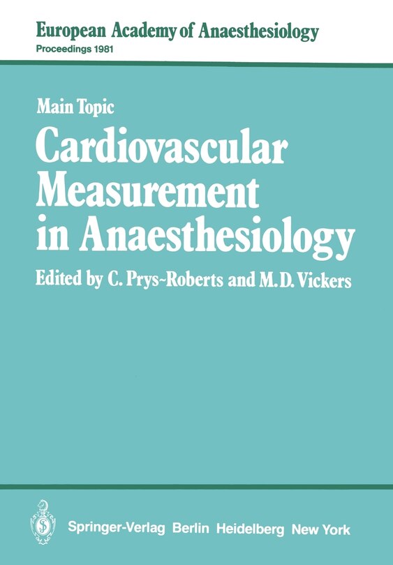 Couverture_Cardiovascular Measurement in Anaesthesiology