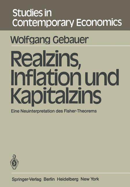 Front cover_Realzins, Inflation und Kapitalzins