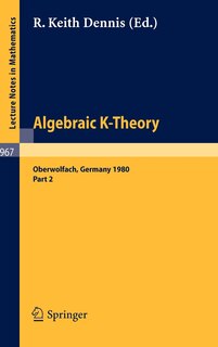 Front cover_Algebraic K -- Theory