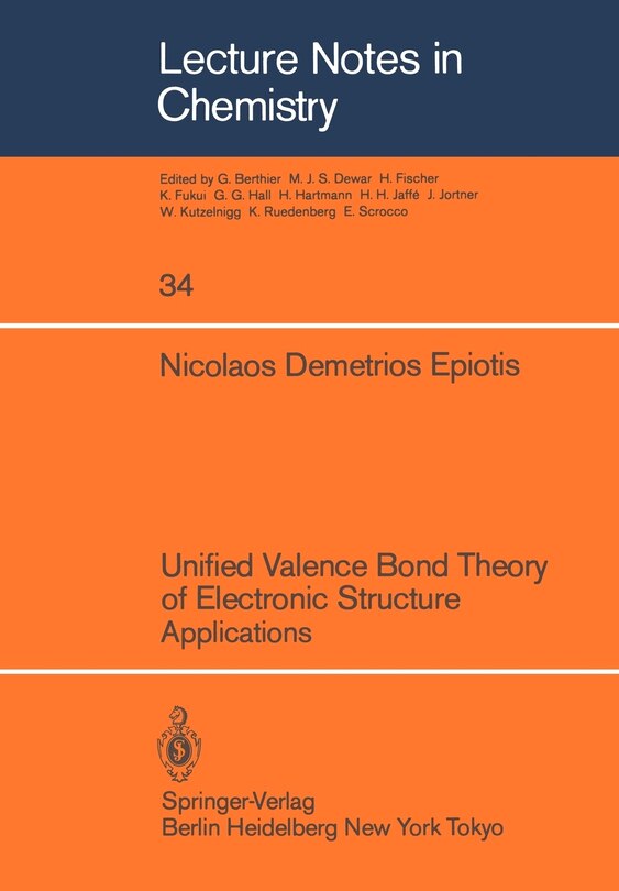 Couverture_Unified Valence Bond Theory of Electronic Structure
