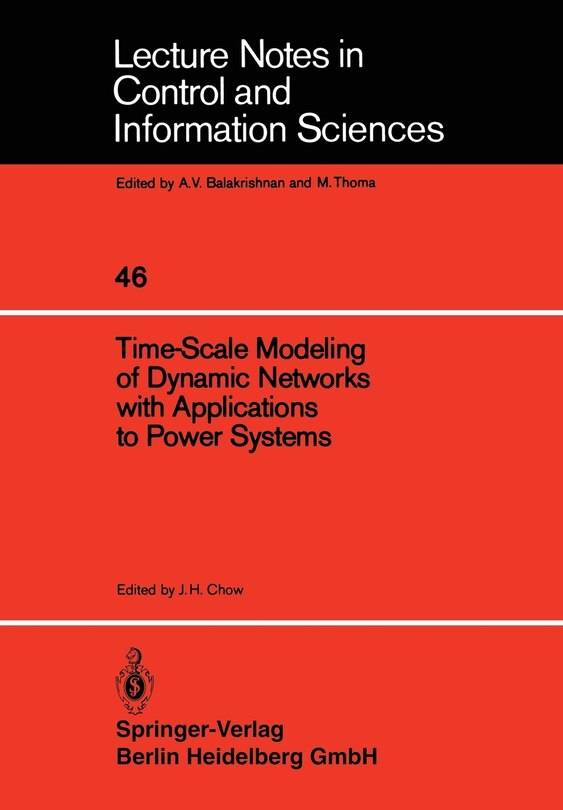 Front cover_Time-Scale Modeling of Dynamic Networks with Applications to Power Systems