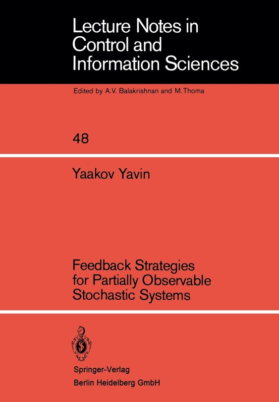 Front cover_Feedback Strategies for Partially Observable Stochastic Systems
