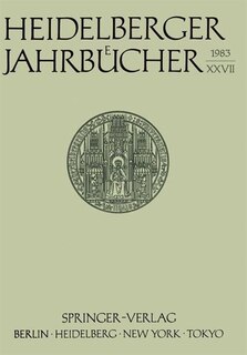 Front cover_Heidelberger Jahrbücher